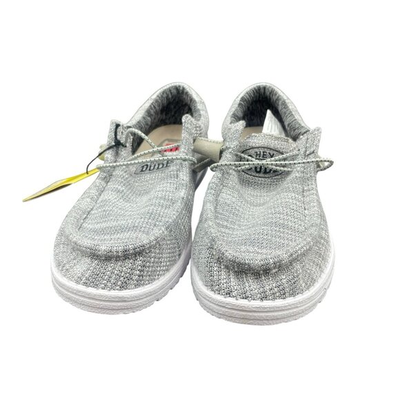 Hey Dude Wally Stretch Sneaker Shoe Mens 8 Granite Gray Lightweight Slip On New main image 4